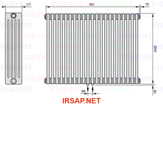 Радиатор IRSAP Tesi 52000/21 T50 CL 01